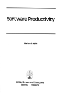 Cover of Software Productivity